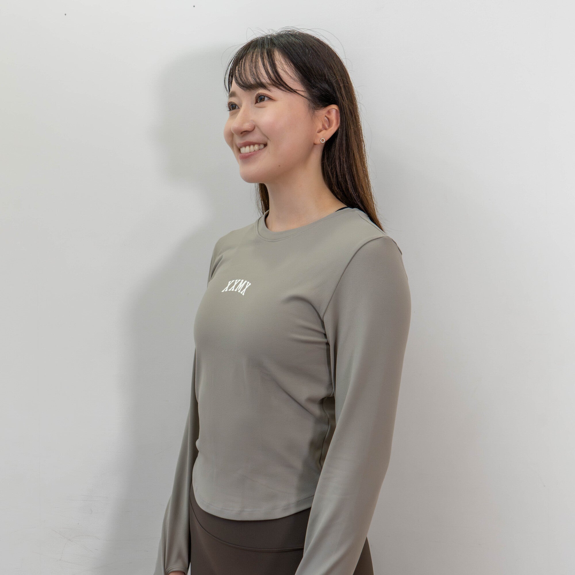 XEXYMIX コットンライク指穴付き Long-Sleeve Tee