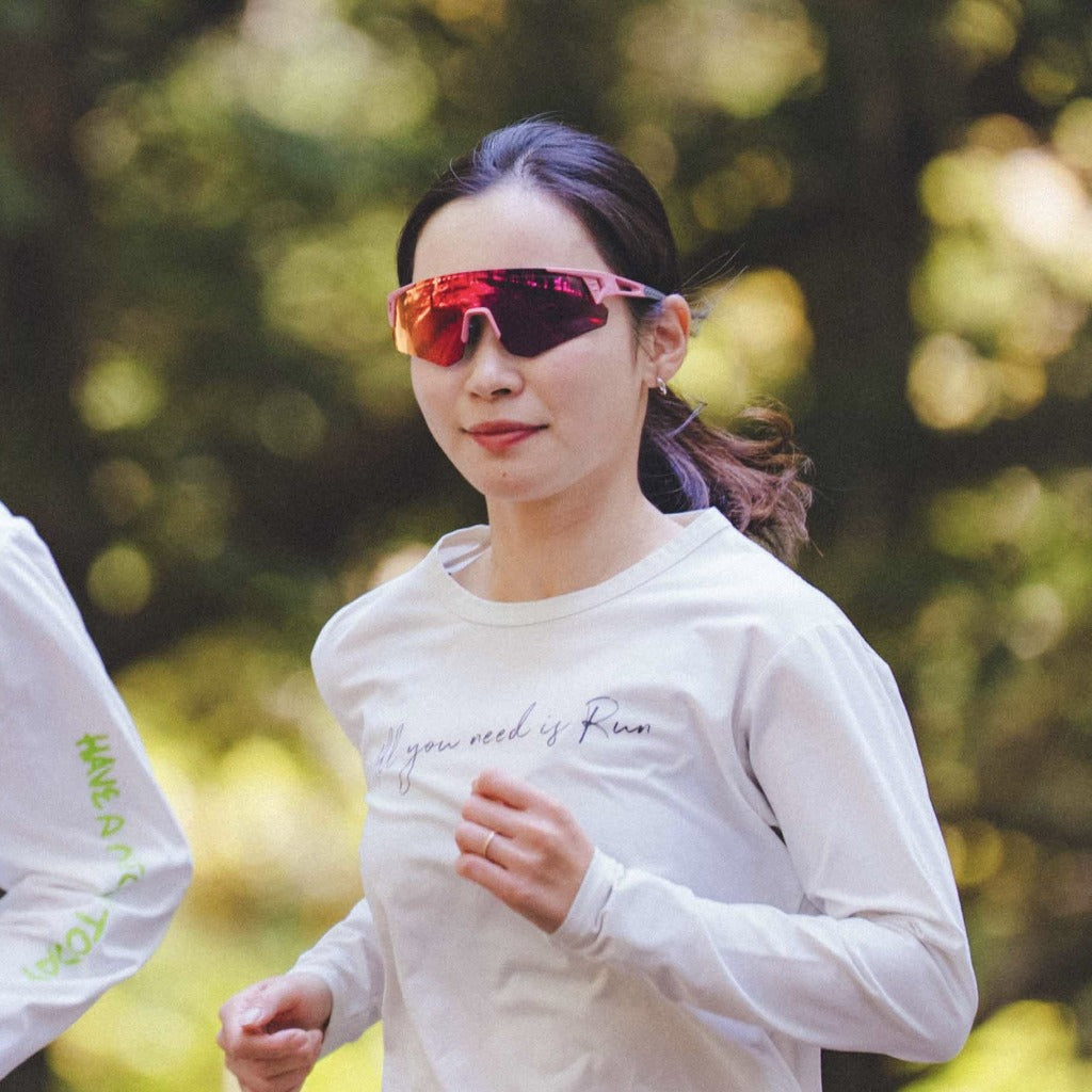 ALTALIST HAYATE R2 (Glossy Clear Pink Temple/Red Mirror Photochromic & VIV20 Lens)