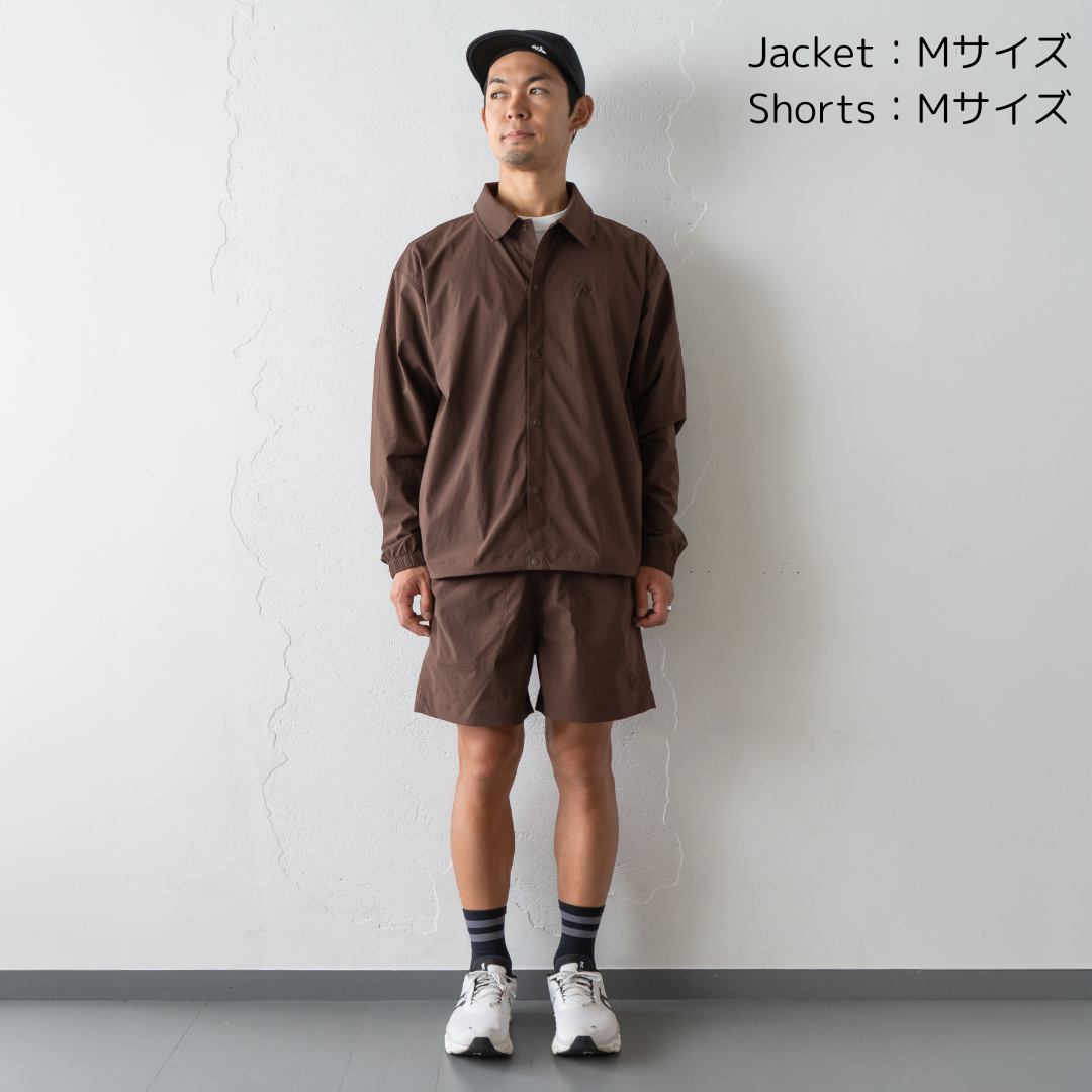 【展示サンプル】Rt Logo Coach Jacket (Brown)