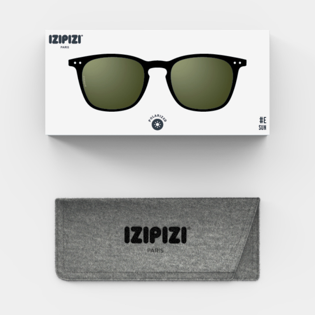 IZIPIZI SUN POLARIZED #E (BLACK) 偏光レンズサングラス