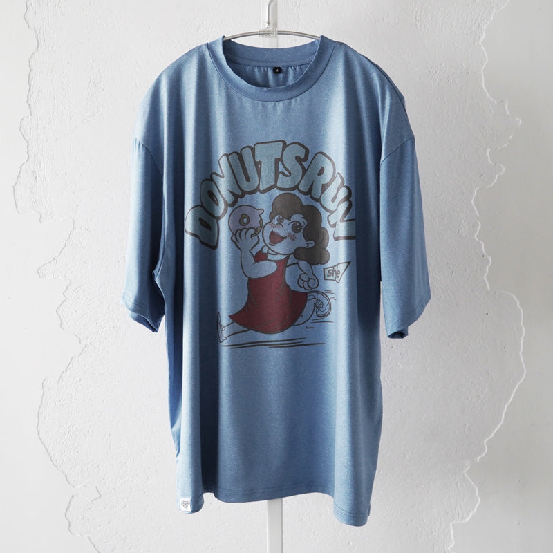 Style | I LOVE DONUTS RUNNING TEE by JINGER (Blue)