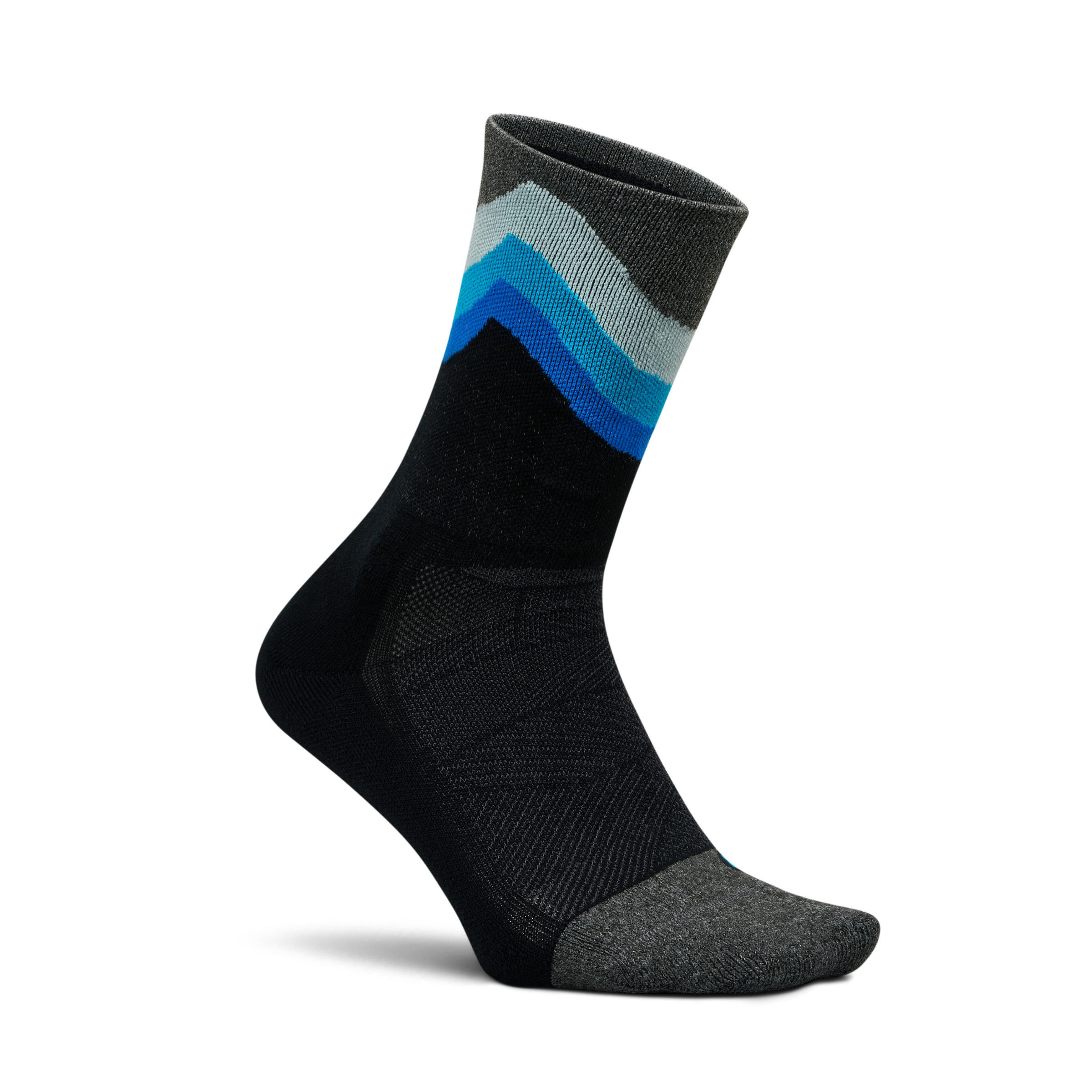 Feetures｜ELITE LIGHT CUSHION MINI CREW (Black Swell)