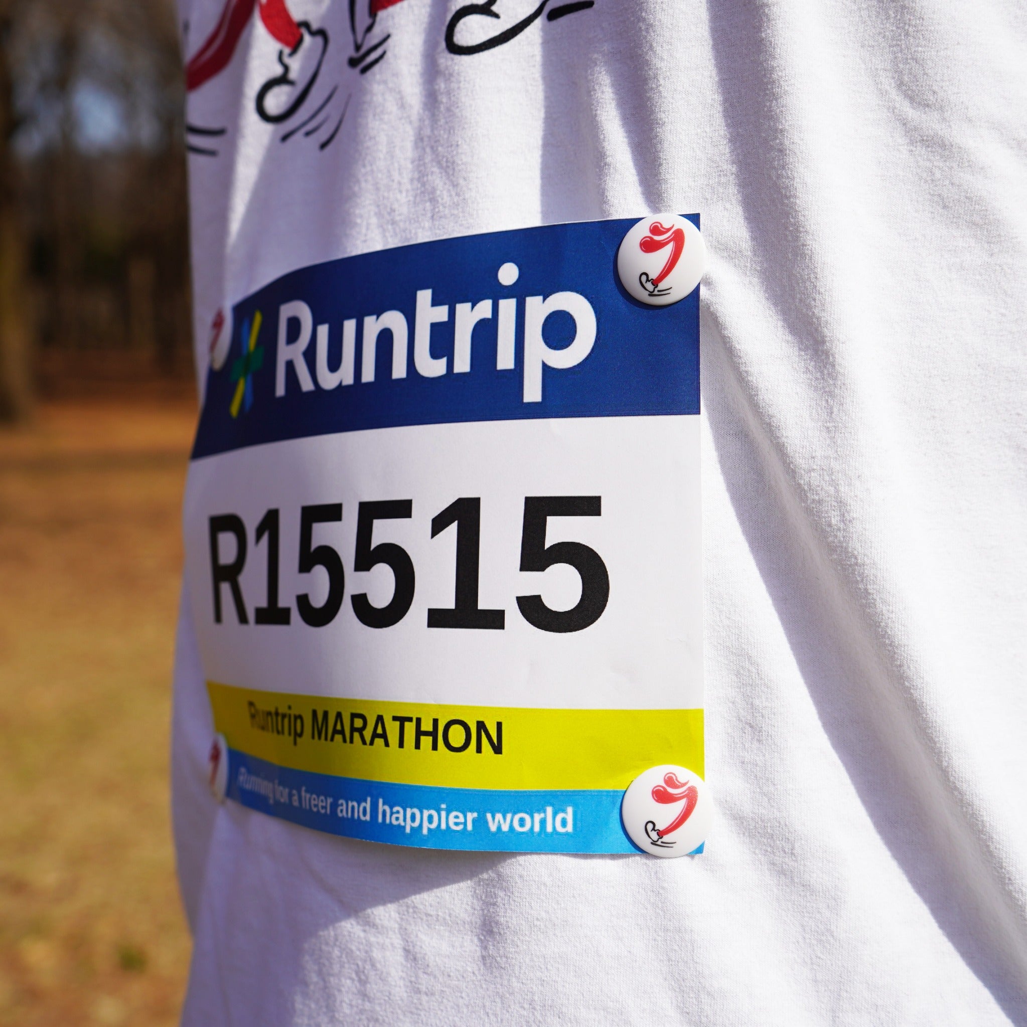 ランラジ オリジナルゼッケンホルダー（4個セット）