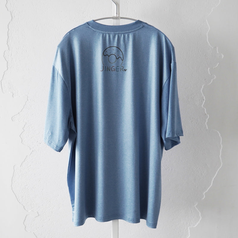 Style | I LOVE DONUTS RUNNING TEE by JINGER (Blue)