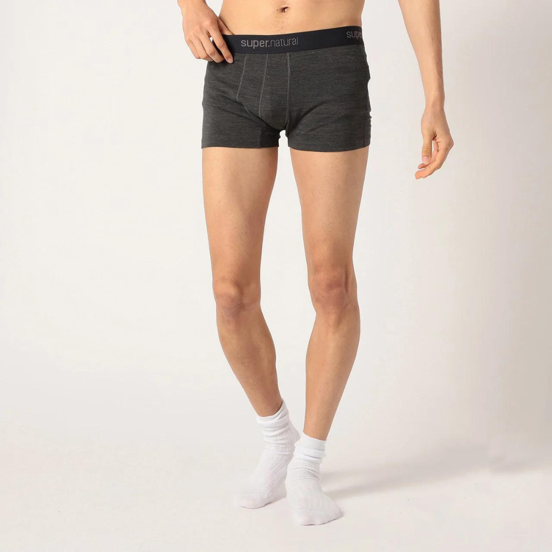[sn] Men's BASE MID BOXER PANTS (Pirate Grey Melange)