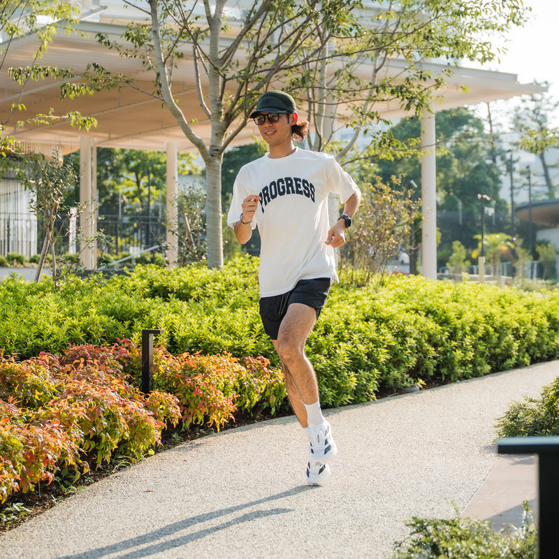 Runtrip × PROGRESS RUNNING CLUB Rt Logo Tee