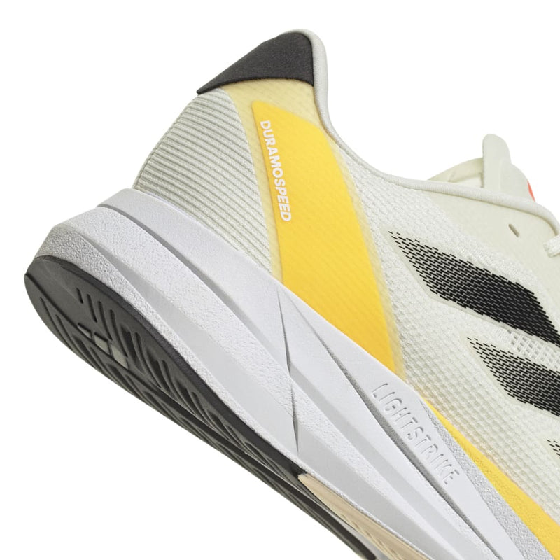 adidas ADIZERO DURAMO SPEED M (Men's) Ivory/Core Black/Solar Red
