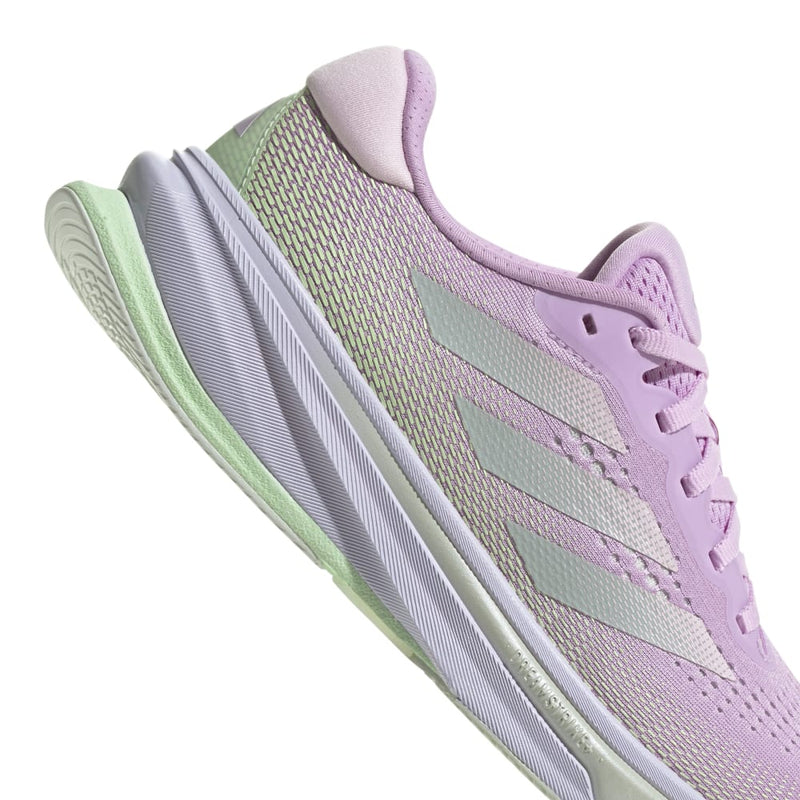 adidas SUPERNOVA RISE（Women's） ブリスライラック/リネングリーンメタリック/クリアピンク