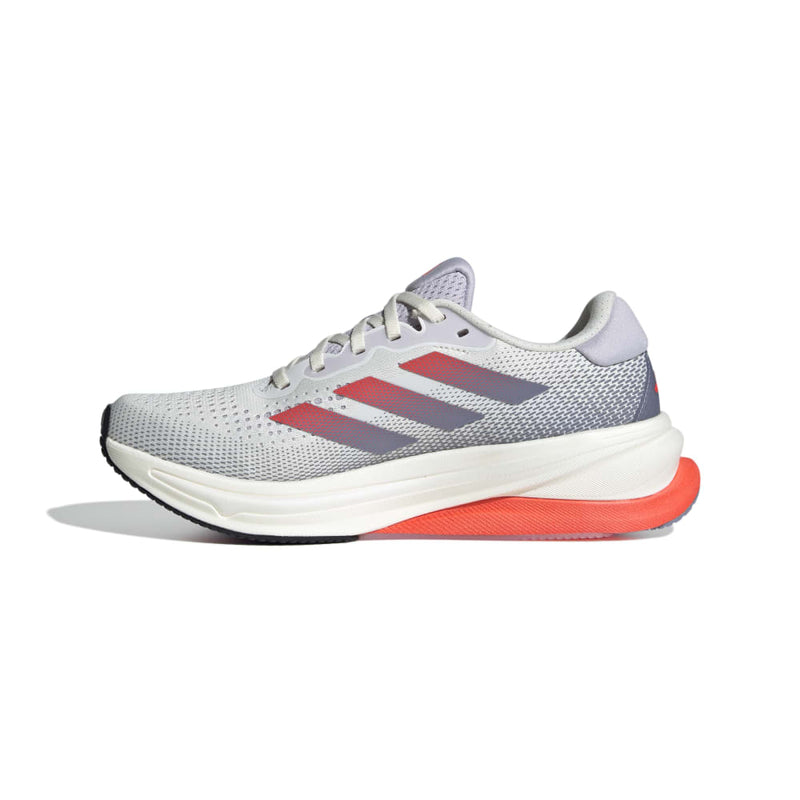 adidas SUPERNOVA SOLUTION (Women's) Off-White/Solar Red/Silver Violet