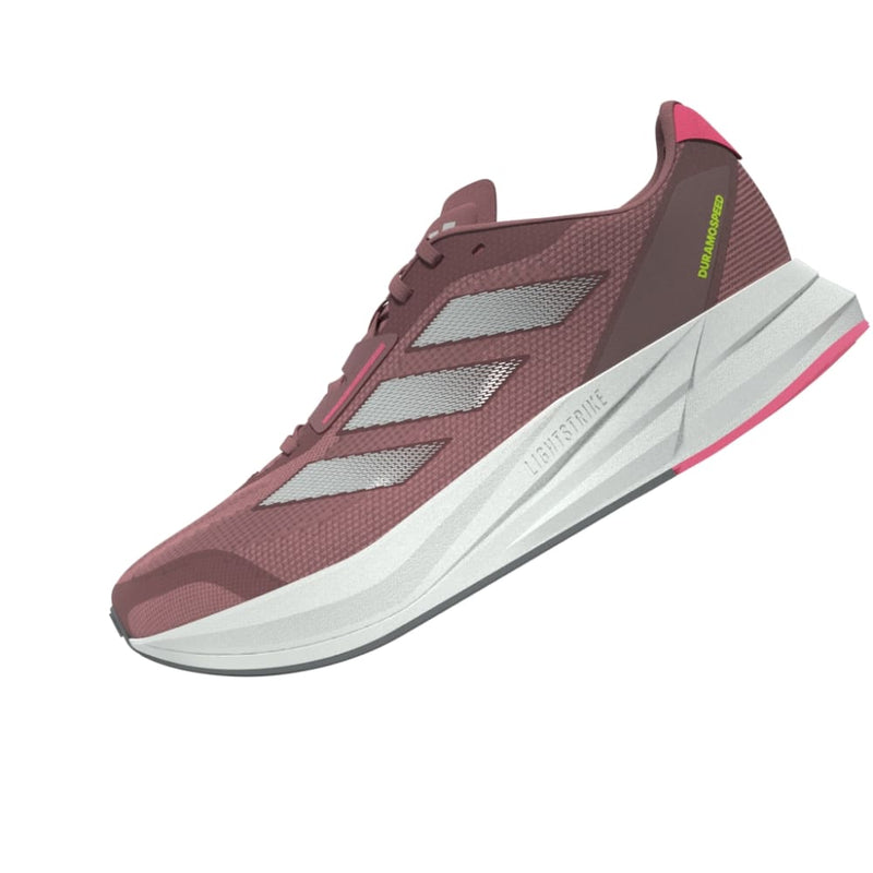 adidas ADIZERO DURAMO SPEED W (WOMENS) Pre-rubbed Crimson/Zero Metallic/Shadow Fig