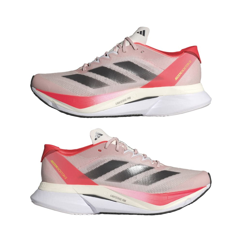 adidas ADIZERO BOSTON 12 W (WOMENS) サンディーピンク/オーロラメタリック/ソーラーレッド