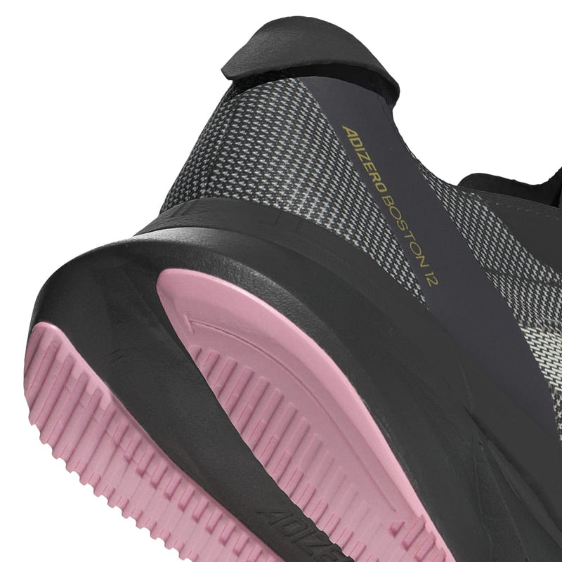 adidas ADIZERO BOSTON 12 W (WOMENS) コアブラック/ゼロメタリック/スパーク