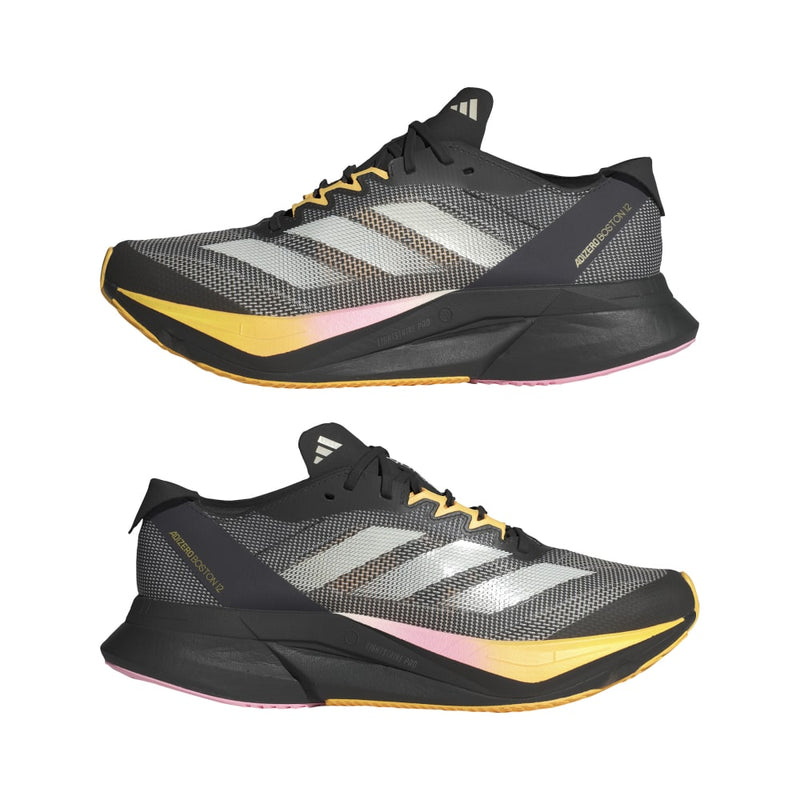 adidas ADIZERO BOSTON 12 W (WOMENS) コアブラック/ゼロメタリック/スパーク