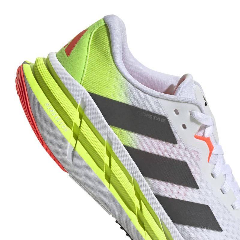 adidas ADISTAR 3 M (MENS) フットウェアホワイト/ナイトメタリック/ルシッドレモン