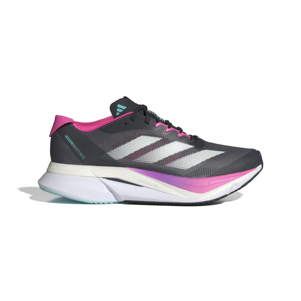 adidas ADIZERO BOSTON 12 W (WOMENS) グレーファイブ／クリスタルジェイド／ルシッドピンク