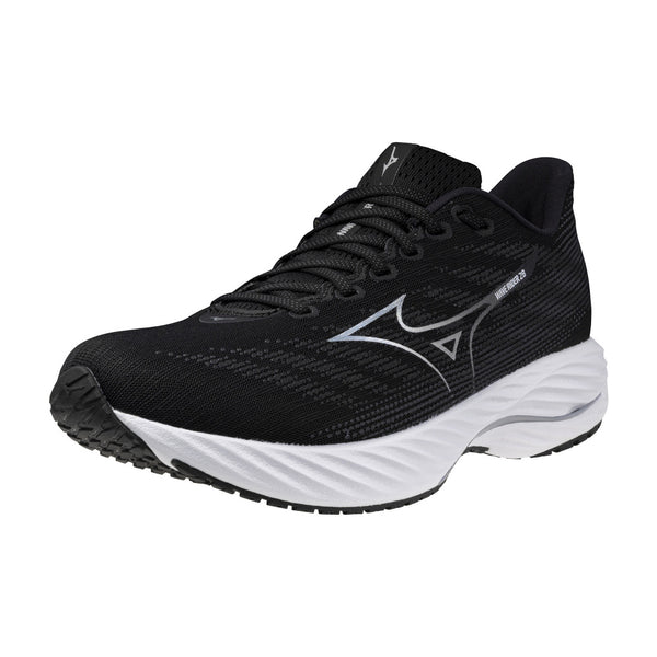 MIZUNO ウエーブライダー28 (MENS) ブラック×シルバー×ホワイト