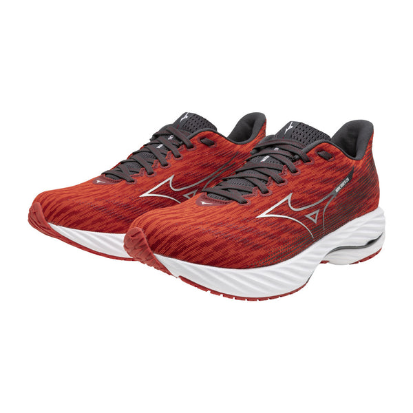 MIZUNO ウエーブライダー28 SW (MENS) レッド×チャコールグレー×ホワイト