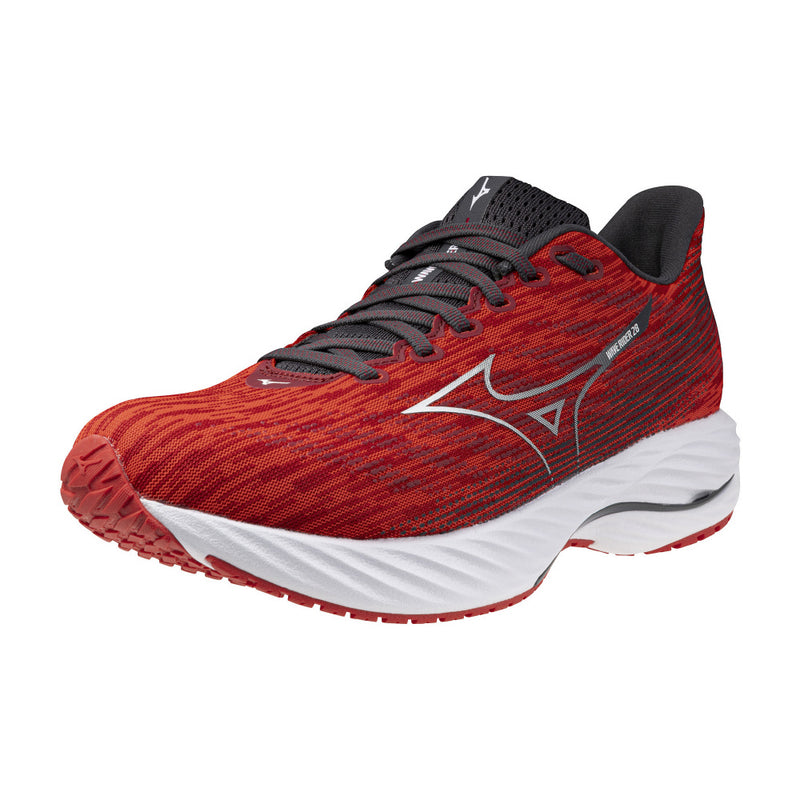 MIZUNO ウエーブライダー28 SW (MENS) レッド×チャコールグレー×ホワイト