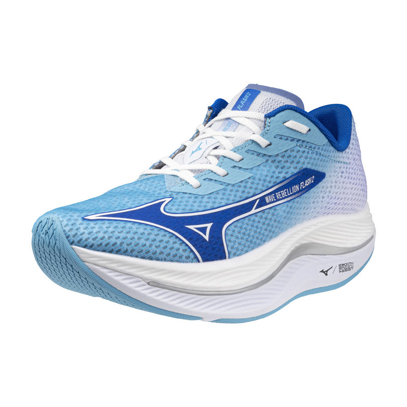 MIZUNO Wave Rebellion Flash 2 (MENS) Blue x Blue x White