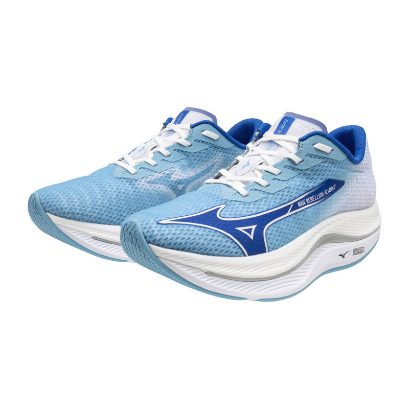 MIZUNO Wave Rebellion Flash 2 (MENS) Blue x Blue x White