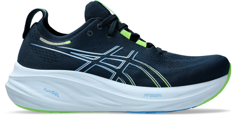ASICS GEL-NIMBUS 26 (Men's) FRENCH BLUE/ELECTRIC LIME
