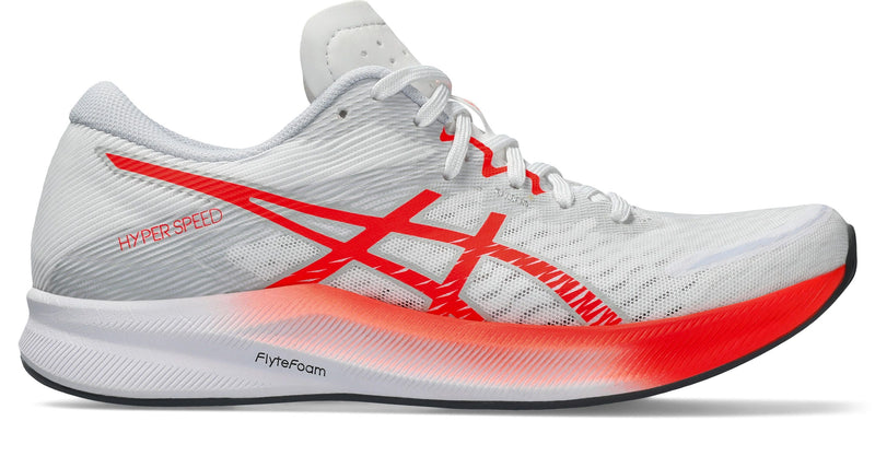 ASICS HYPER SPEED 3 (Women's) WHITE/SUNRISE RED