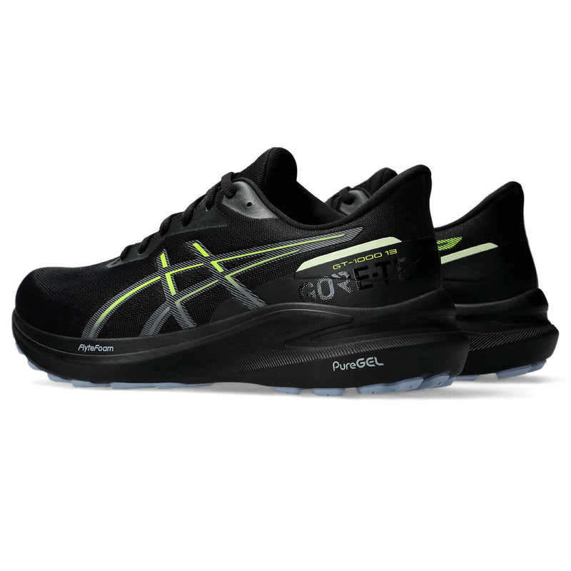 ASICS GT-1000 13 GTX (MENS) BLACK/SAFETY YELLOW
