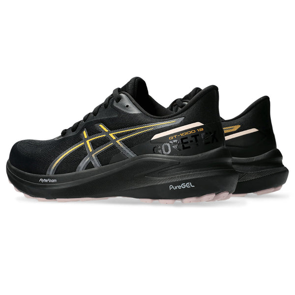 ASICS GT-1000 13 GTX (WOMENS) BLACK/STADIUM ORANGE