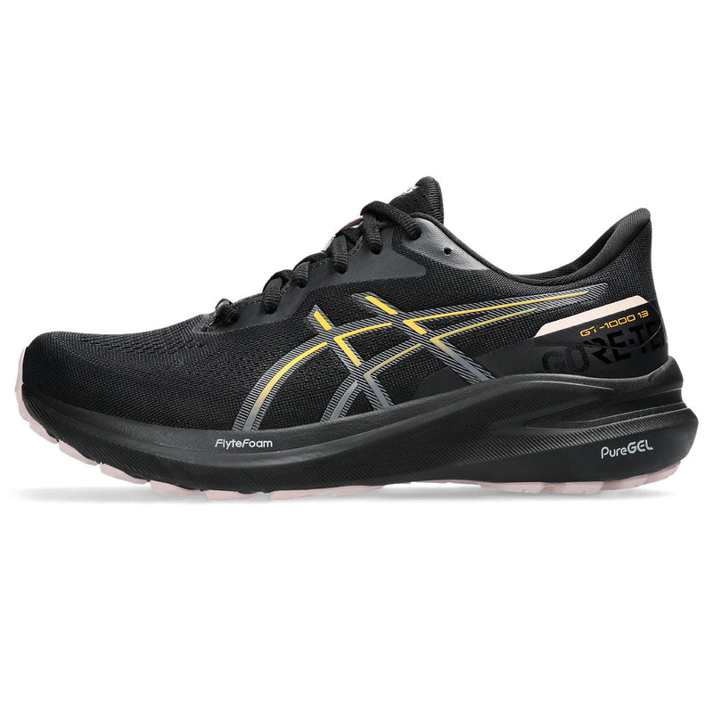 ASICS GT-1000 13 GTX (WOMENS) BLACK/STADIUM ORANGE