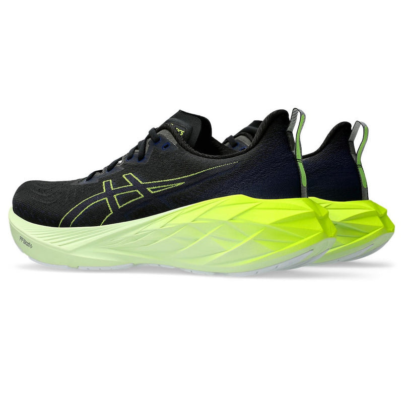 ASICS NOVABLAST 4 (MENS) BLACK/BLUE EXPANSE（WIDE）