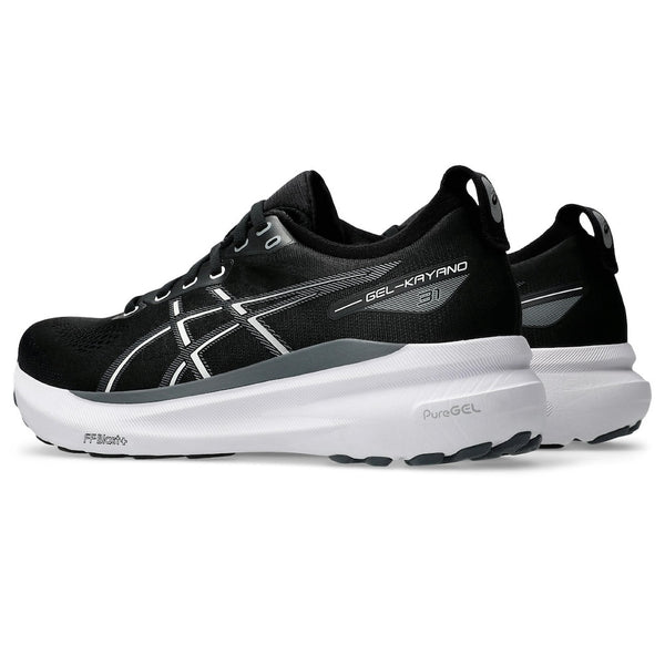 ASICS GEL-KAYANO 31 (MENS) BLACK/WHITE