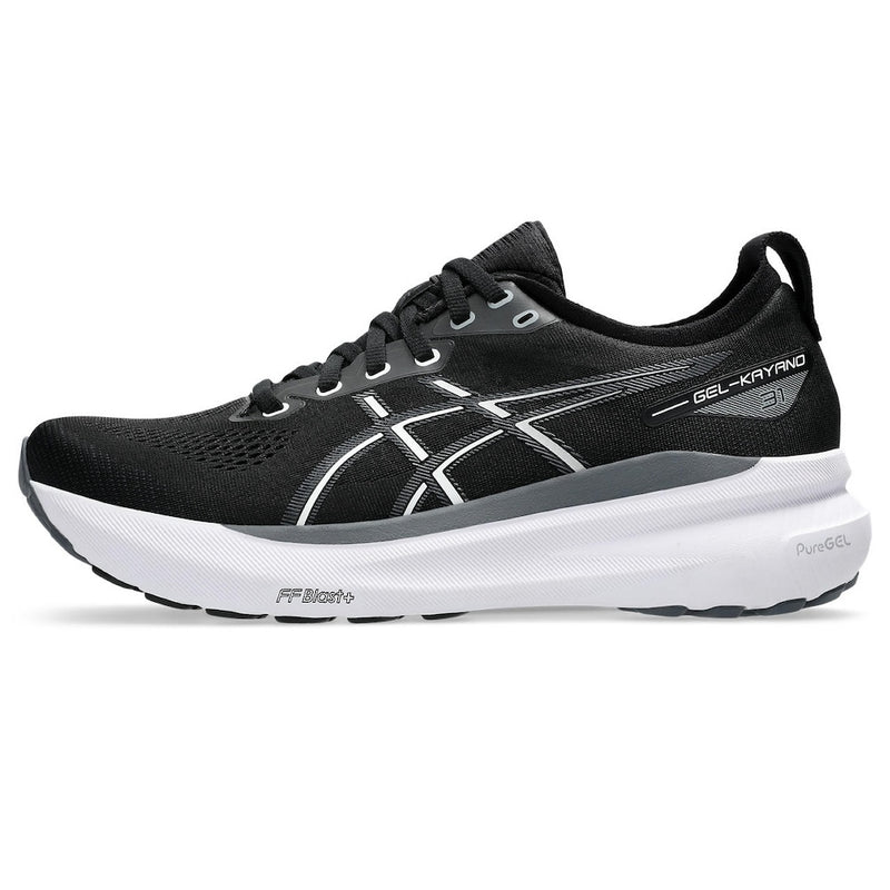 ASICS GEL-KAYANO 31 (MENS) BLACK/WHITE