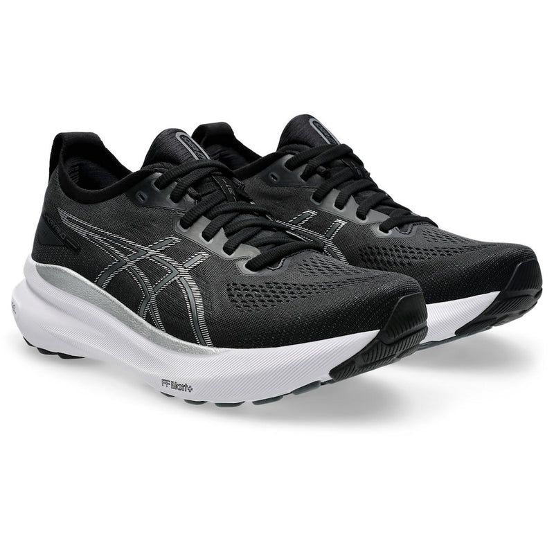 ASICS GEL-KAYANO 31 (WOMENS) BLACK/PURE SILVER (WIDE)