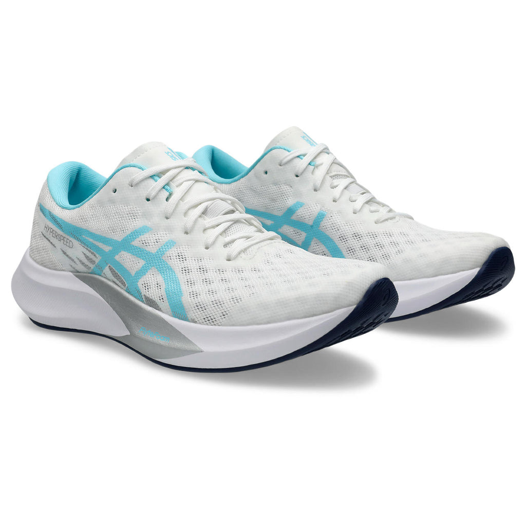 ASICS HYPER SPEED 4 (WOMENS) WHITE/BRIGHT CYAN (WIDE)