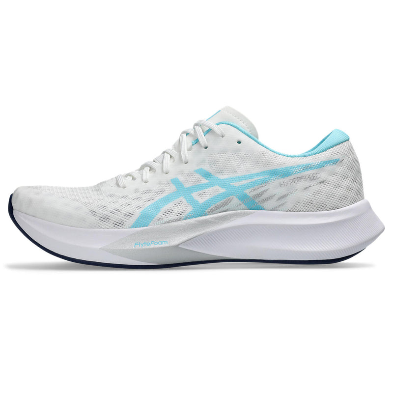 ASICS HYPER SPEED 4 (WOMENS) WHITE/BRIGHT CYAN