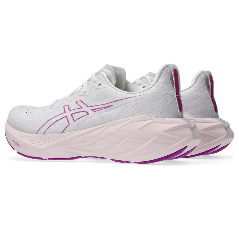 ASICS NOVABLAST 4 (WOMENS) WHITE/SOOTHING SEA (WIDE)