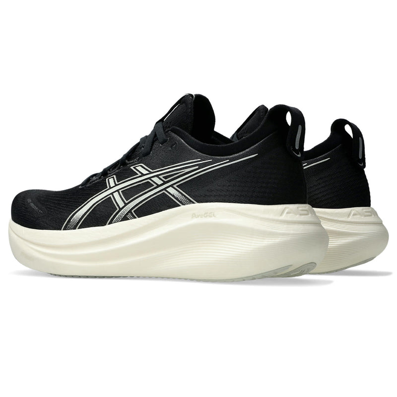 ASICS GEL-NIMBUS 27 (MENS) BLACK/LAKE GREY (EXTRA WIDE)