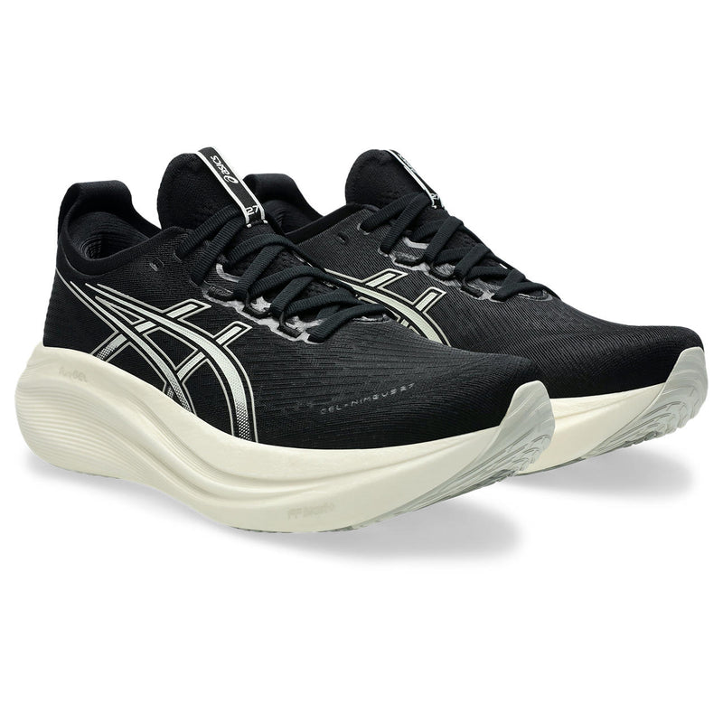 ASICS GEL-NIMBUS 27 (MENS) BLACK/LAKE GREY (EXTRA WIDE)