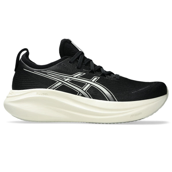 ASICS GEL-NIMBUS 27 (MENS) BLACK/LAKE GREY (EXTRA WIDE)