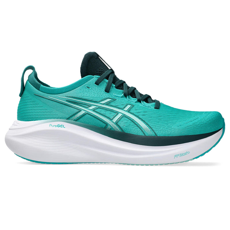 ASICS GEL-NIMBUS 27 (MENS) WAVE TEAL/SAXON GREEN