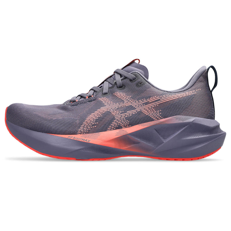 ASICS NOVABLAST 5 (MENS) GREYISH PURPLE/CORAL REEF