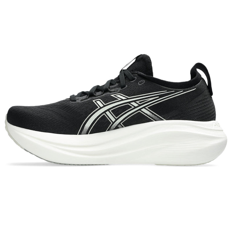 ASICS GEL-NIMBUS 27 (WOMENS) BLACK/LAKE GREY (WIDE)
