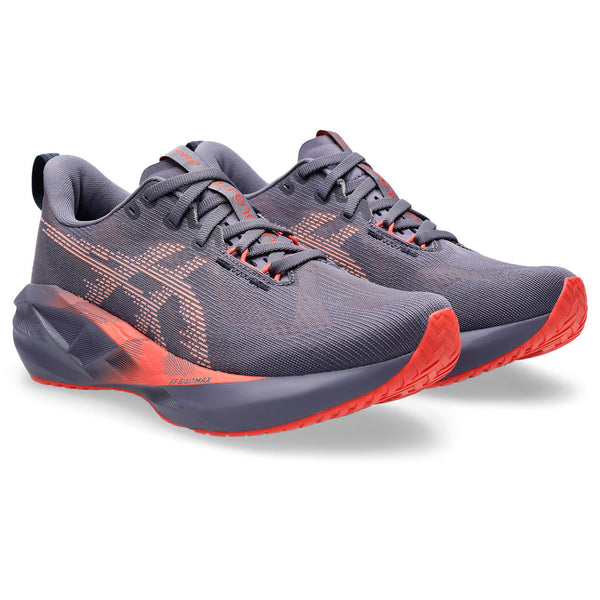ASICS NOVABLAST 5 (WOMENS) GREYISH PURPLE/CORAL REEF
