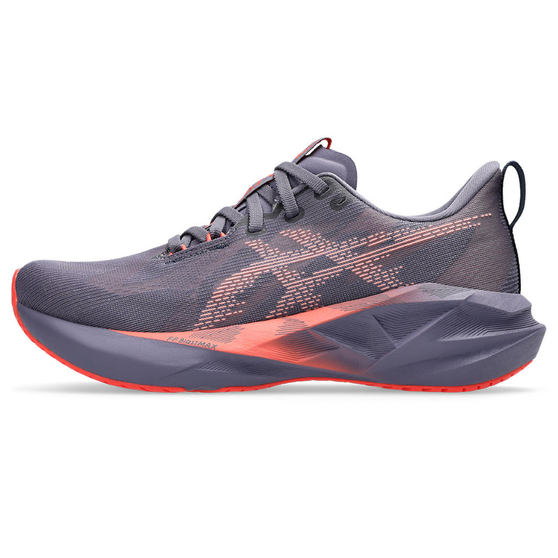 ASICS NOVABLAST 5 (WOMENS) GREYISH PURPLE/CORAL REEF