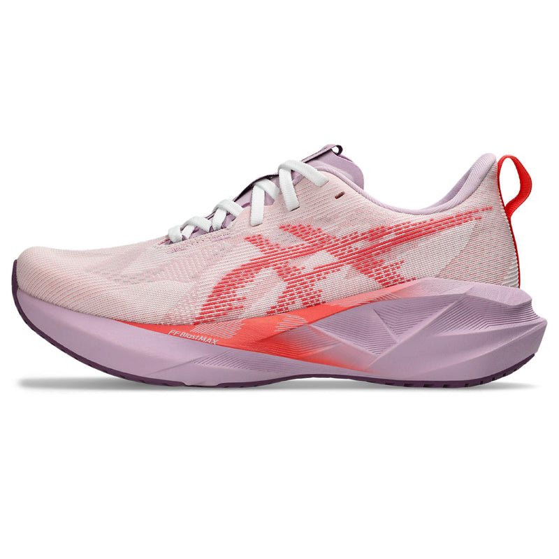 ASICS NOVABLAST 5 (WOMENS) WHITE/CORAL REEF WIDE