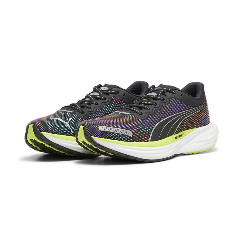 PUMA Deviate Nitro 2 Psychedelic Rush (Men's) Puma Black/Lime Paw/Puma White