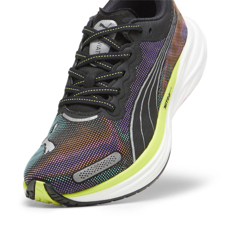 PUMA Deviate Nitro 2 Psychedelic Rush (Women's) Puma Black/Lime Paw/Poison Pink