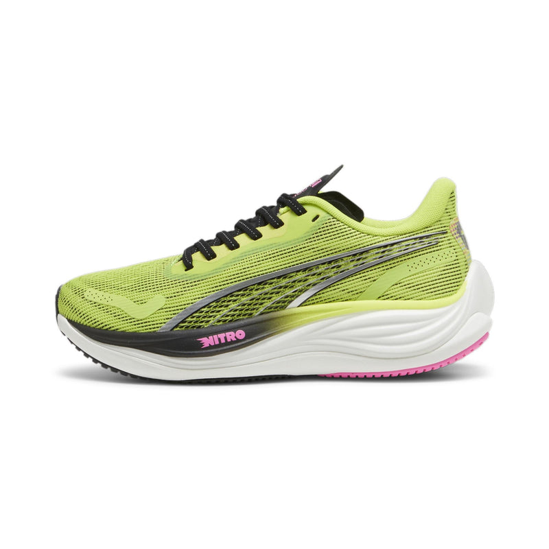 PUMA Velocity Nitro 3 Psychedelic Rush (Women's) Lime Pow/Puma Black/Poison Pink