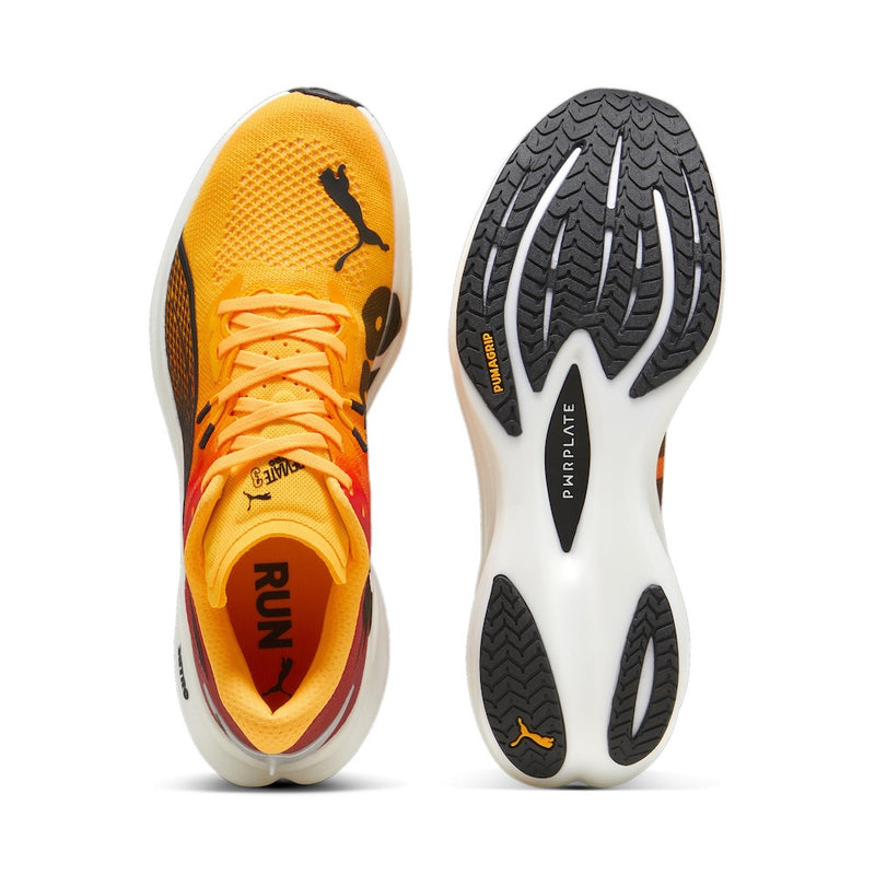 PUMA ディヴィエイト ニトロ 3 ファイアーグロー (MENS) SUN STREAM-SUNSET GLOW-PUMA