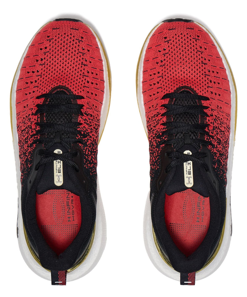 UNDER ARMOUR UA Infinite Elite（Men's） Black / Red Solstice / Metallic Gold